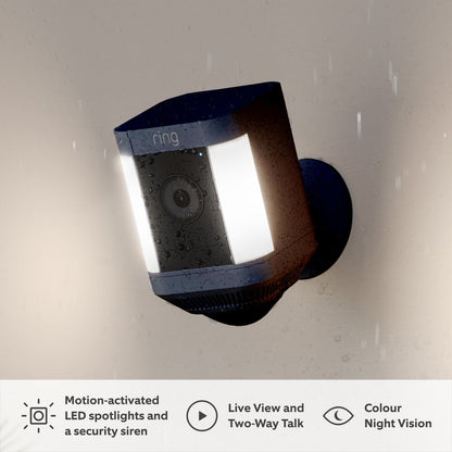 Ring Spotlight Cam Plus battery Black