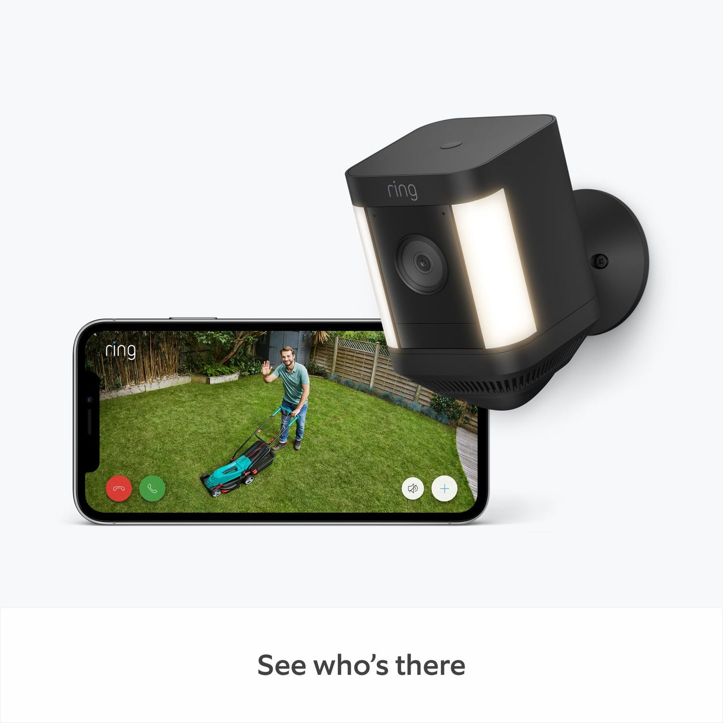 Ring Spotlight Cam Plus battery Black