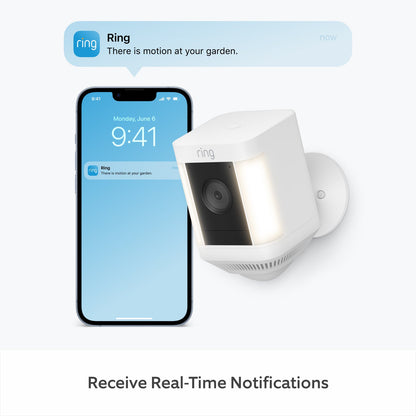 Ring Spotlight Cam Plus battery White