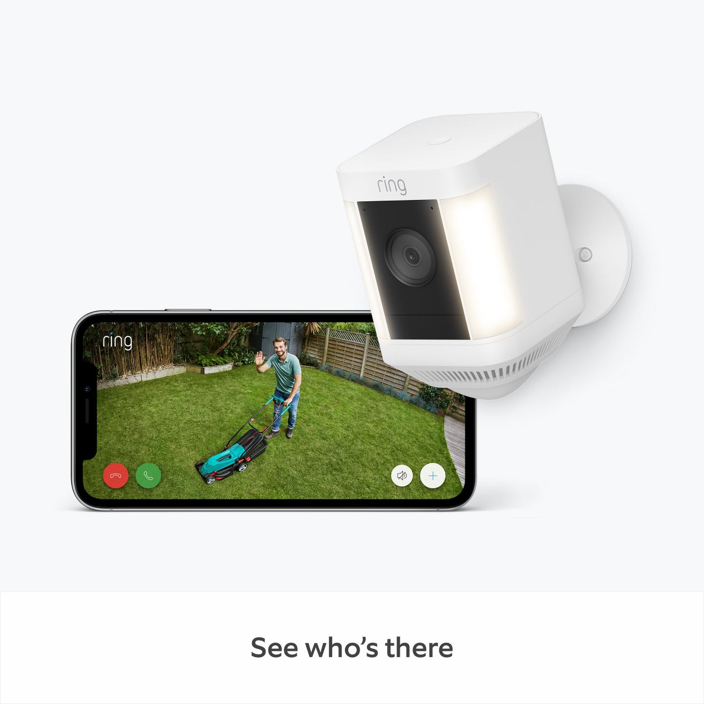 Ring Spotlight Cam Plus battery White