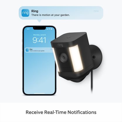 Ring Spotlight Cam Plus Plug-In Black