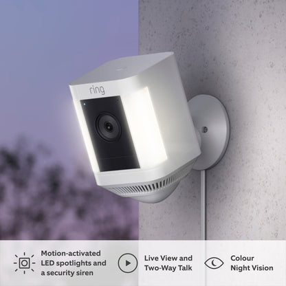 Ring Spotlight Cam Plus Plug-In White